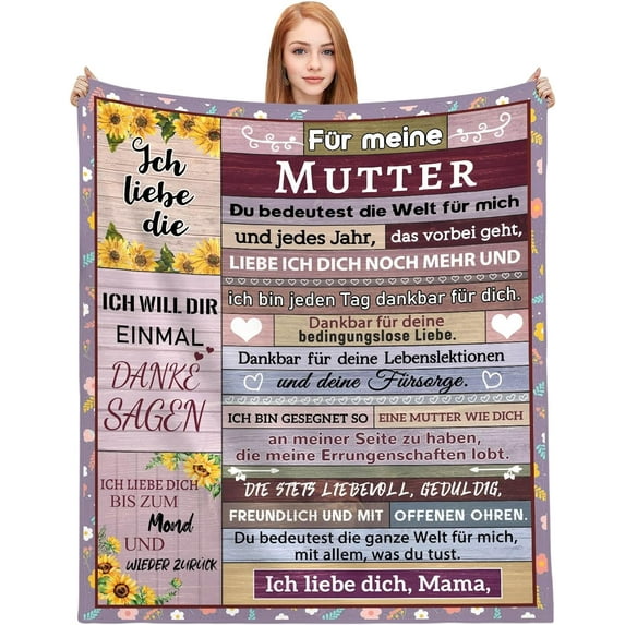 Yibo Birthday Gift for Mum Blanket Flannel Soft and Comfortable Anti-static Bed Sofa Blanket