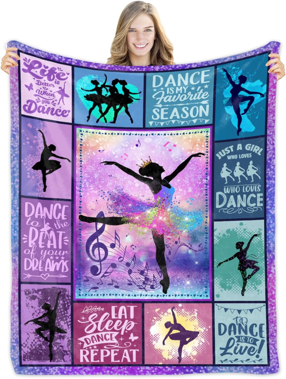 Yibo Blanket Dance Gifts For Her Just Dance Blanket For Bed Dance With