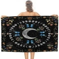 thumbnail image 1 of Yibo Boho Moth Summer Beach Towel, Quick Dry Lightweight Beach Towel for Swimming Beach Bathroom, 1 of 8