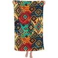 thumbnail image 1 of Yibo Boho Pattern Bath Towel Quick Dry Pool Towel Lightweight Shower Towel for Bathroom Outdoor Swimming, 1 of 9