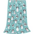 thumbnail image 1 of Yibo Boston Terrier Blanket Soft Lightweight Cozy Boston Dog Print Sofa Throw Blankets Gift for Women Adults Dog Lover, 1 of 7