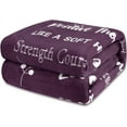 thumbnail image 1 of Yibo Breast Cancer Gifts for Women Healing Thoughts Blanket Super Soft Warm Get Well Breast Cancer Blanket Sympathy Gift with Inspirational Positive Energy, 1 of 7