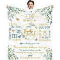 thumbnail image 1 of Yibo Bridesmaid Gifts Blanket Flannel Soft and Comfortable Anti-static Bed Sofa Blanket, 1 of 7