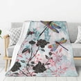 thumbnail image 1 of Yibo Butterfly Throw Blanket Cozy Flannel Fleece Blanket Air Conditioning Blanket for Living Rooms Sofa, 1 of 8