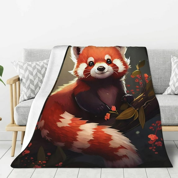 Yibo Cattle Animal Print Blanket Flannel Soft and Comfortable Anti-static Bed Sofa Blanket