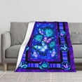 thumbnail image 1 of Yibo Cattle Animal Print Blanket Flannel Soft and Comfortable Anti-static Bed Sofa Blanket, 1 of 9