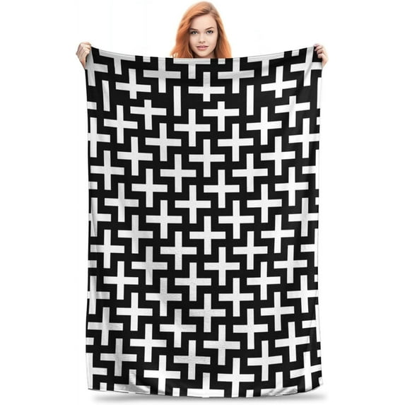 Yibo Checkered Plush Blanket Flannel Soft and Comfortable Anti-static Bed Sofa Blanket
