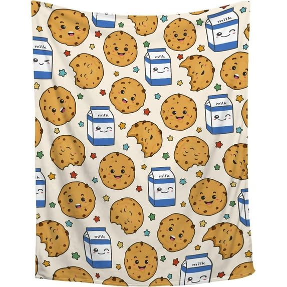 Yibo Chicken Nugget Blanket,Dino Nugget Blankets Gift Soft Cozy Plush Bedding Blanket,Fuzzy Flannel Fleece Funny Food Ketchup Blanket for Couch Sofa Camping