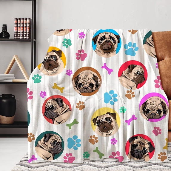 Yibo Colorful Animals Blanket Flannel Soft and Comfortable Anti-static Bed Sofa Blanket