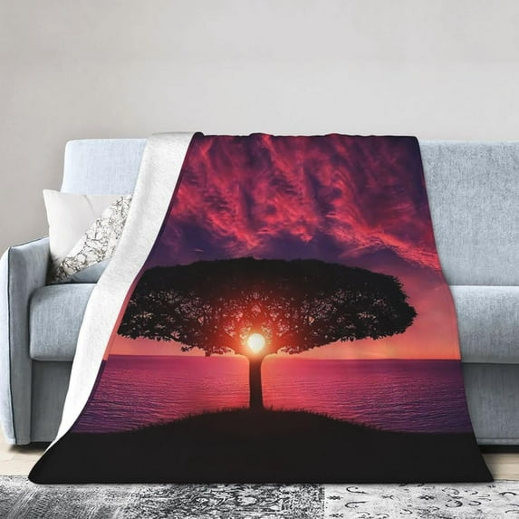 Yibo Colorful Floral Flowers Blanket Flannel Soft and Comfortable Anti-static Bed Sofa Blanket