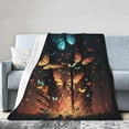 thumbnail image 1 of Yibo Colorful Floral Flowers Blanket Flannel Soft and Comfortable Anti-static Bed Sofa Blanket, 1 of 9