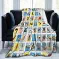 thumbnail image 1 of Yibo Colorful Print Blanket Flannel Soft and Comfortable Anti-static Bed Sofa Blanket, 1 of 5