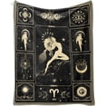 thumbnail image 1 of Yibo Constellation Blanket Astrology Sign Blanket Witchy Room Decor Soft Blanket Birthday for Women Men, 1 of 7