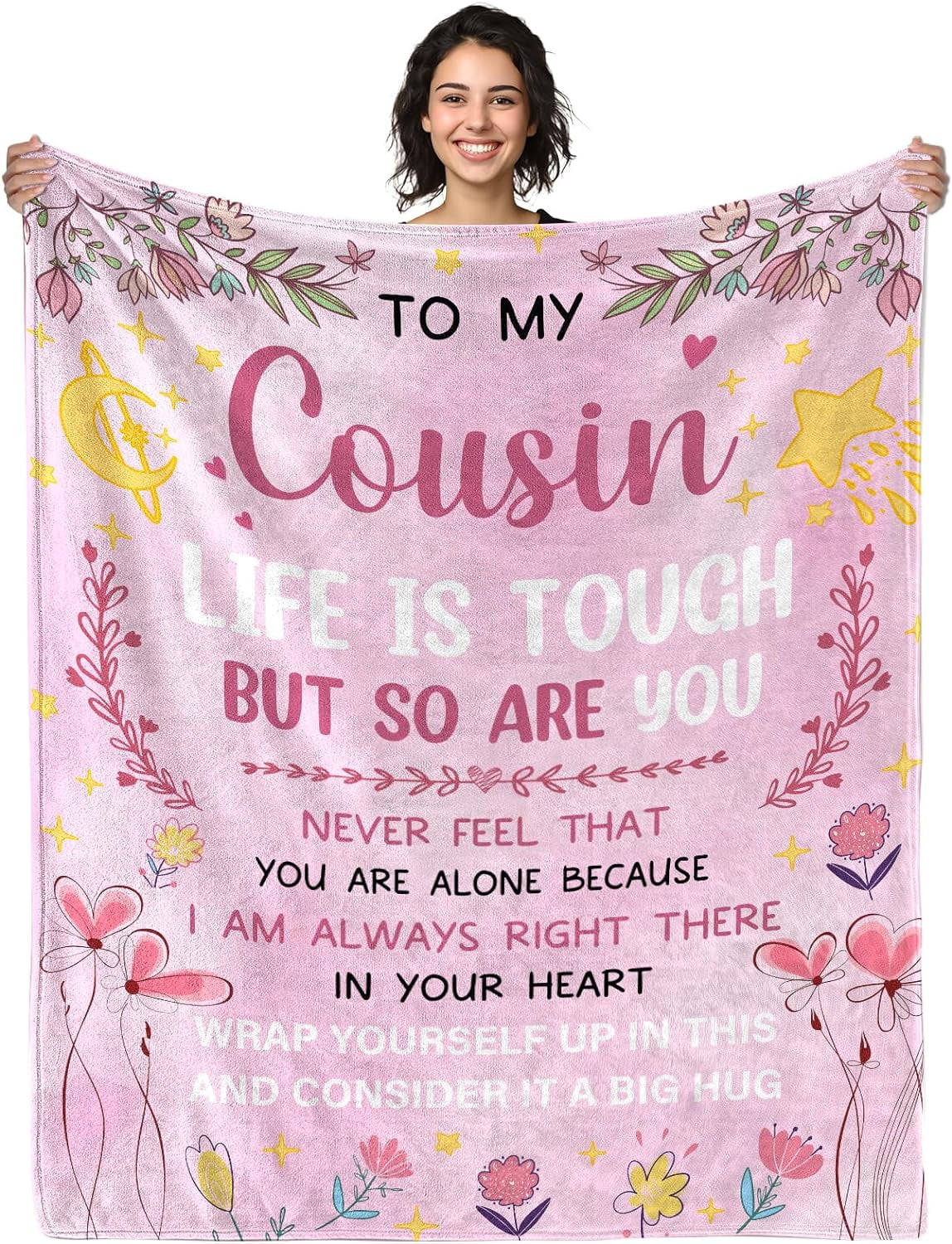 Yibo Cousin Gifts Cousin Blanket Gifts for Cousin Birthday Gifts for ...