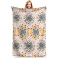 thumbnail image 1 of Yibo Cute Boho Stly Blanket Flannel Soft and Comfortable Anti-static Bed Sofa Blanket, 1 of 9
