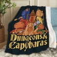 thumbnail image 1 of Yibo Cute Capybara Blanket Flannel Soft and Comfortable Anti-static Bed Sofa Blanket, 1 of 7