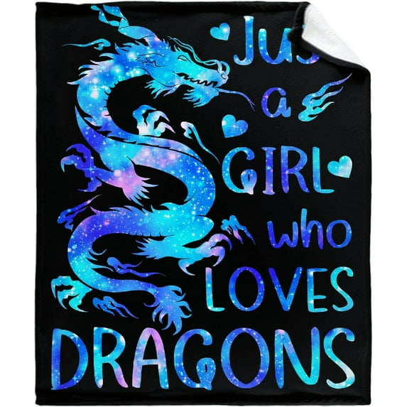 Yibo Cute Dragons Blanket Flannel Soft and Comfortable Anti-static Bed Sofa Blanket
