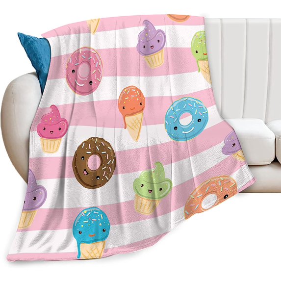 Yibo Cute Food Blanket Flannel Soft and Comfortable Anti-static Bed Sofa Blanket