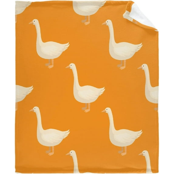 Yibo Cute Goose Blanket Throw Super Soft, Plush, Luxury Flannel Throw for Bed, Sofa, Couch, Travel, Camping for Teens