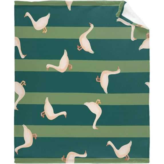 Yibo Cute Goose Blanket Throw Super Soft, Plush, Luxury Flannel Throw for Bed, Sofa, Couch, Travel, Camping for Teens