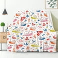 thumbnail image 1 of Yibo Cute Hedgehog Blanket Flannel Soft and Comfortable Anti-static Bed Sofa Blanket, 1 of 9