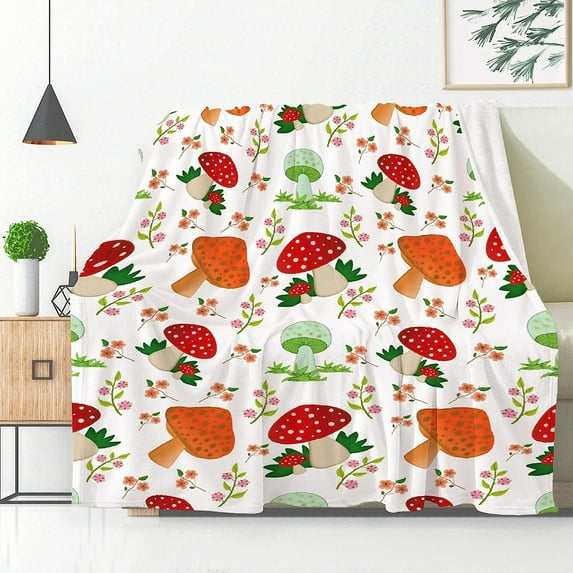 Yibo Cute Hedgehog, Cute Flower Foral Christmas Blanket Gift, Ultral Soft Cozy Warm Flannel Blanket for Animal Lover Suit for Sofa, Couch, Bed, Travel Blanket for Pets/Toddler