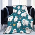 thumbnail image 1 of Yibo Cute Sheep Blanket Flannel Soft and Comfortable Anti-static Bed Sofa Blanket, 1 of 6