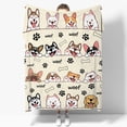 thumbnail image 1 of Yibo Dachshund Blanket Flannel Soft and Comfortable Anti-static Bed Sofa Blanket, 1 of 7