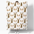 thumbnail image 1 of Yibo Deer Blanket Flannel Soft and Comfortable Anti-static Bed Sofa Blanket, 1 of 7