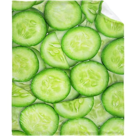 Yibo Dill Pickles Blanket Flannel Soft and Comfortable Anti-static Bed Sofa Blanket