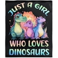 thumbnail image 1 of Yibo Dinosaur Alphabet Blanket Flannel Soft and Comfortable Anti-static Bed Sofa Blanket, 1 of 9