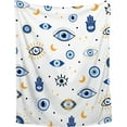 thumbnail image 1 of Yibo Evil Eye Pattern Blanket Flannel Soft and Comfortable Anti-static Bed Sofa Blanket, 1 of 7