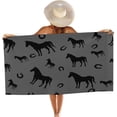 thumbnail image 1 of Yibo Fish Print Beach Towel, Sand Free Towels Quick Dry Travel Accessories,Blue White, 1 of 7