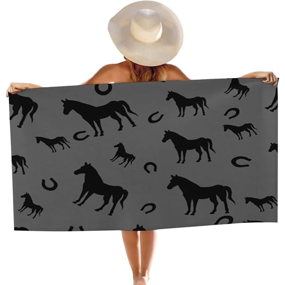 Yibo Fish Print Beach Towel, Sand Free Towels Quick Dry Travel Accessories,Blue White