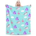 thumbnail image 1 of Yibo Flamingo Unicorn Blanket Cute Blanket For Girls The Best Gift For Girls Birthday Gift Valentine'S Day Gift Sofa Blanket, 1 of 6