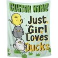 thumbnail image 1 of Yibo Floral Duck Funny Gift for Girls Boys Kids Animals Lovers Super Soft Flannel Blanket for Sofa Couch Bed Travel Plush Warm Cozy Home Decor for Summer, for Kids/Baby, 1 of 7