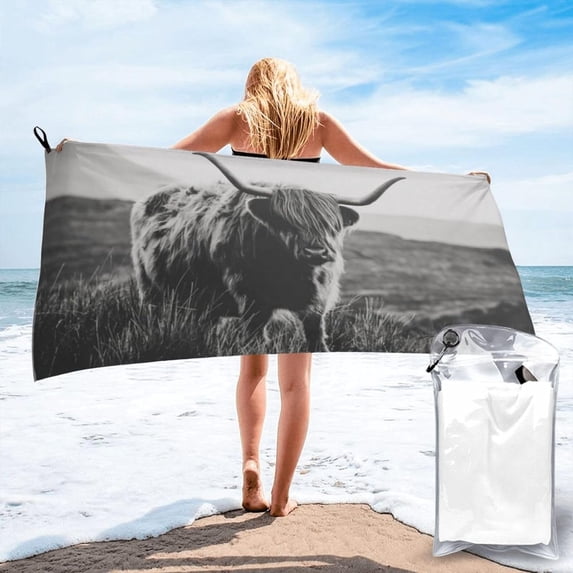 Yibo Floral Pastel Blooms Beach Towel - Perfect for Travel, Swim, and Fitness