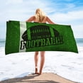 thumbnail image 1 of Yibo Football Beach Towel,Green Football Field Cotton Water Absorbent Quick Dry Towels for Boys Women Men Gift Bathroom Gym Beach, 1 of 8