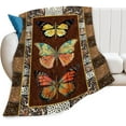 thumbnail image 1 of Yibo Daisy Hummingbird Blanket Flannel Soft and Comfortable Anti-static Bed Sofa Blanket, 1 of 9