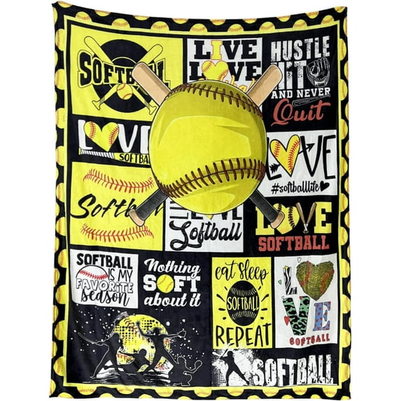 Yibo Football Blanket Gifts Cozy Soft Flannel Football Blanket for Kids and Adults Sutable All Season