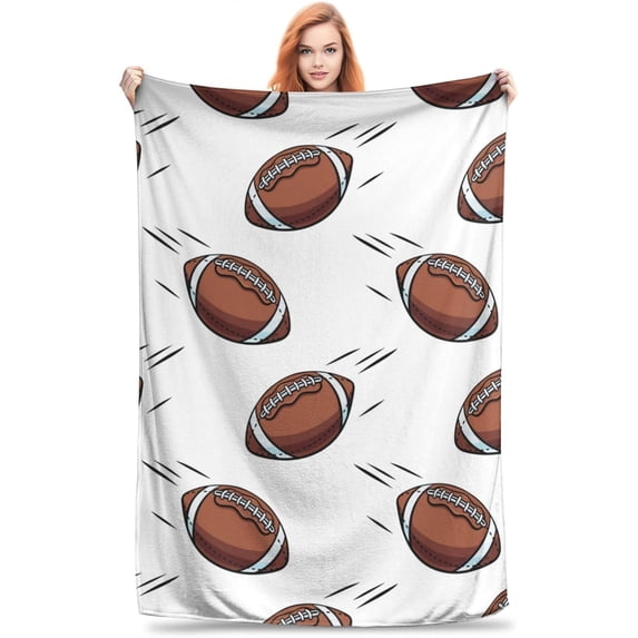 Yibo Football Theme Blanket Flannel Soft and Comfortable Anti-static Bed Sofa Blanket