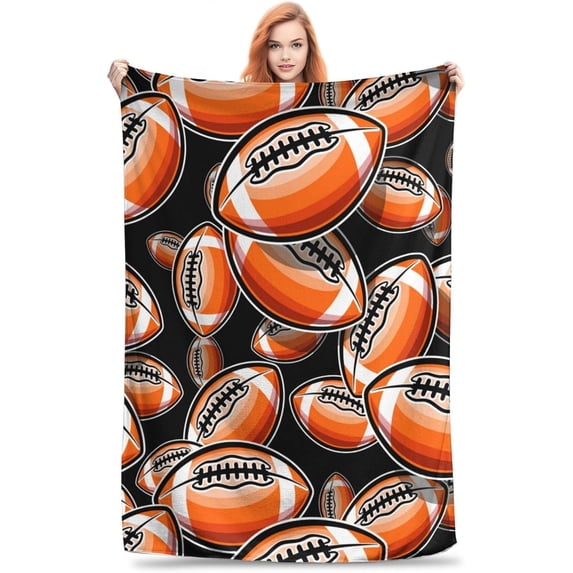 Yibo Football Theme Blanket Flannel Soft and Comfortable Anti-static Bed Sofa Blanket