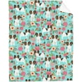thumbnail image 1 of Yibo Funny Animals Puppy Dog Blanket Flannel Soft and Comfortable Anti-static Bed Sofa Blanket, 1 of 8
