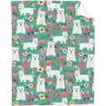 thumbnail image 1 of Yibo Funny Animals Puppy Dog Blanket Flannel Soft and Comfortable Anti-static Bed Sofa Blanket, 1 of 8