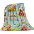 thumbnail image 1 of Yibo Funny Cartoon Dancing Blanket Flannel Soft and Comfortable Anti-static Bed Sofa Blanket, 1 of 6