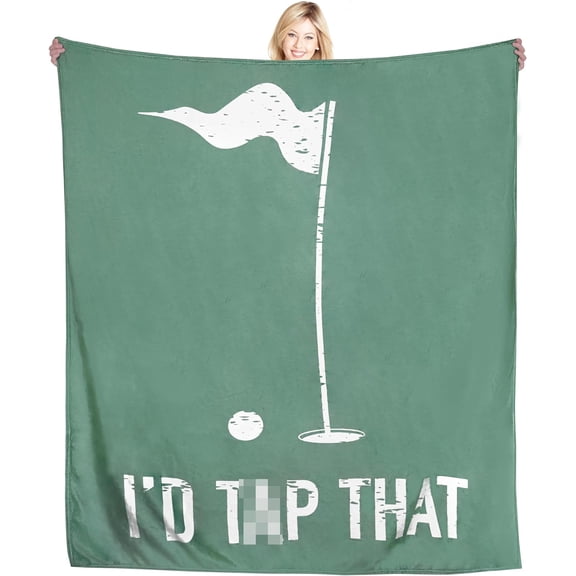 Yibo Funny Golf Gifts for Sport Fan Kids Adults Blanket Flannel Soft and Comfortable Anti-static Bed Sofa Blanket