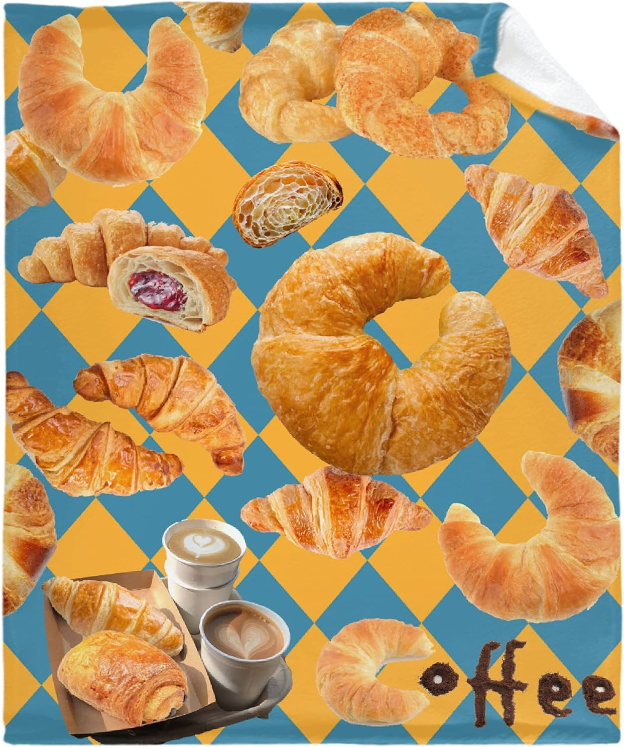 Yibo Funny Marble Meat Blanket Flannel Soft and Comfortable Antistatic Bed Sofa Blanket