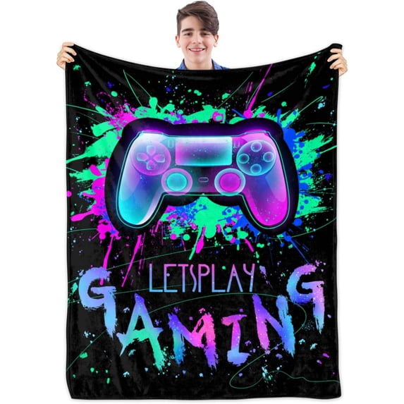 Yibo Gaming Gifts for Men Blanket Flannel Soft and Comfortable Anti-static Bed Sofa Blanket