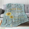 thumbnail image 1 of Yibo Gift for Wife Blanket, Gift from Husband to My Wife Blanket, Soft Cozy Warm Plush Fuzzy Lightweight Fleece Flannel Throw, Present for Birthday Anniversary Valentine's Day for Adults, 1 of 7