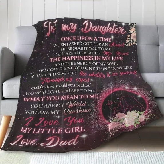 Yibo Gifts for Daughter in Law Blanket, to My Dear Daughter in Law I Gave You My Amazing Son Blanket, Soft Cozy Warm Plush Lightweight Flannel Throw, Present for Birthday